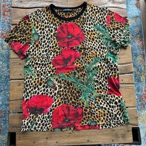 Floral Leopard Print Dolce & Gabbana T-shirt